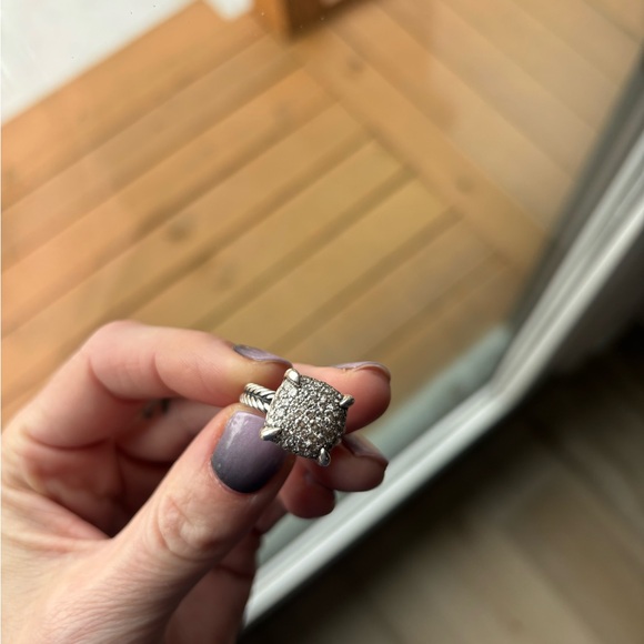 David Yurman Chatelaine Ring with Pave Diamonds - Picture 6 of 8